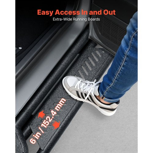 Running Boards 6 Inches Side Steps Compatible with 20192025 Chevy