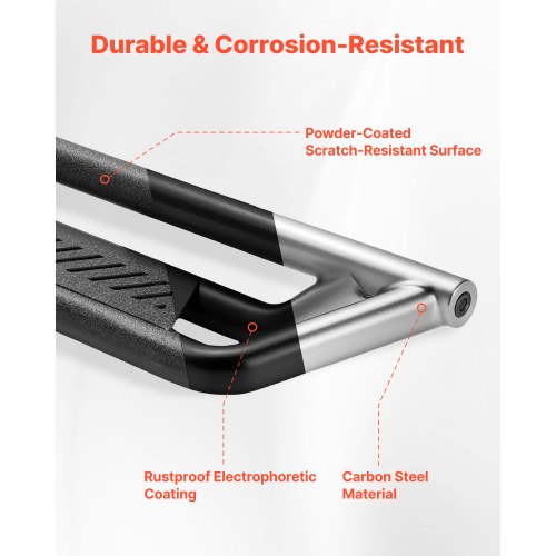 Running Boards 6 Inches Side Steps Compatible with 20242025 Toyota Tacoma