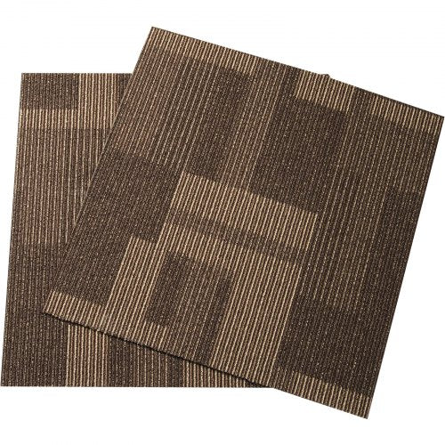 Carpet Tiles Reusable 24x 24Carpet Squares With Padding Attached Soft