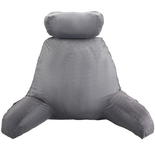 Reading Pillow Large Bed Pillow with Removable Headrest Back Pillow with 3