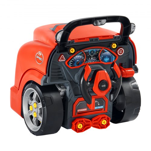 Engine Toy 60 Pieces Kids Mechanic Car Repair Set with Removable Parts