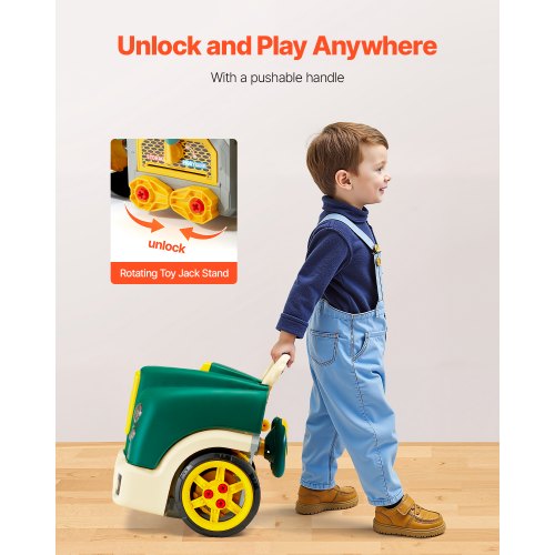 Engine Toy 60 Pieces Kids Mechanic Car Repair Set with Removable Parts