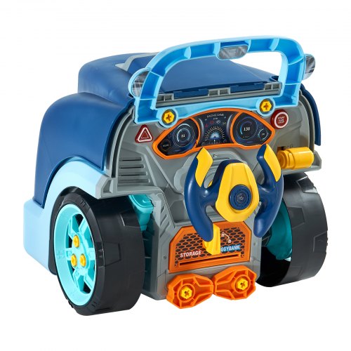 Engine Toy 60 Pieces Kids Mechanic Car Repair Set with Removable Parts