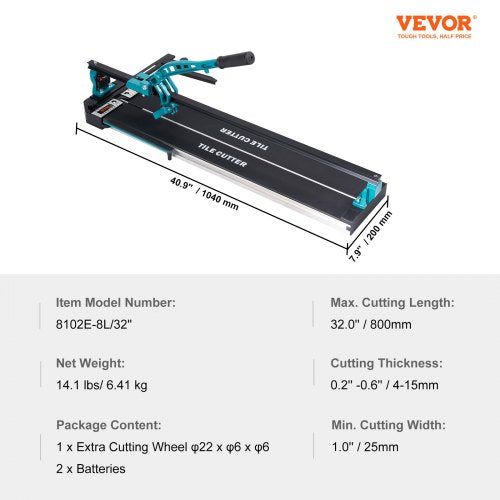 Manual Tile Cutter 32 inch Porcelain Ceramic Tile Cutter with Tungsten