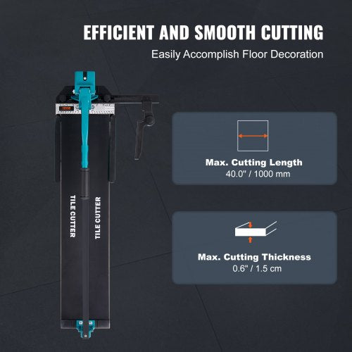 Manual Tile Cutter 40 inch Porcelain Ceramic Tile Cutter with Tungsten