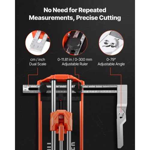 17Inch Manual Tile Cutter for Wall Polished TilesDouble Rails for Wall