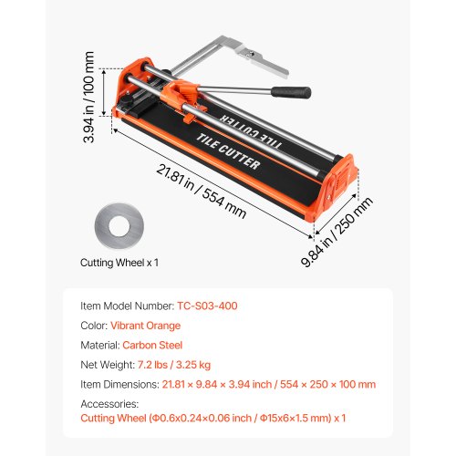 17Inch Manual Tile Cutter for Wall Polished TilesDouble Rails for Wall
