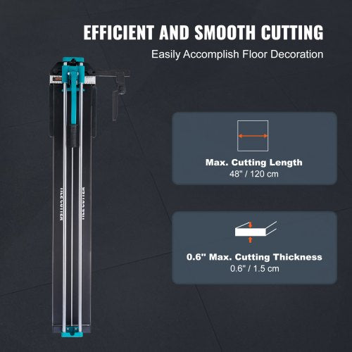 Manual Tile Cutter 48 inch Porcelain Ceramic Tile Cutter with Tungsten