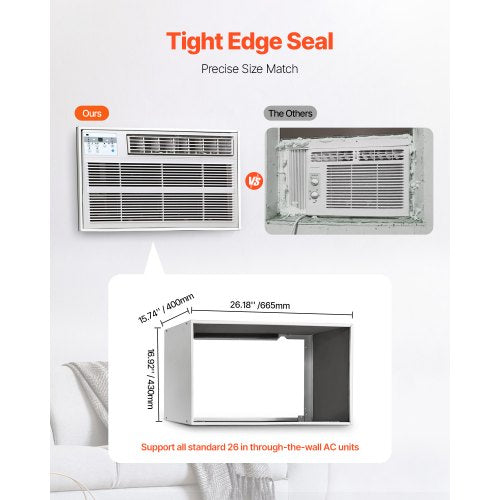 Air Conditioner Wall Sleeve 26 in Through the Wall Air Conditioner Sleeve