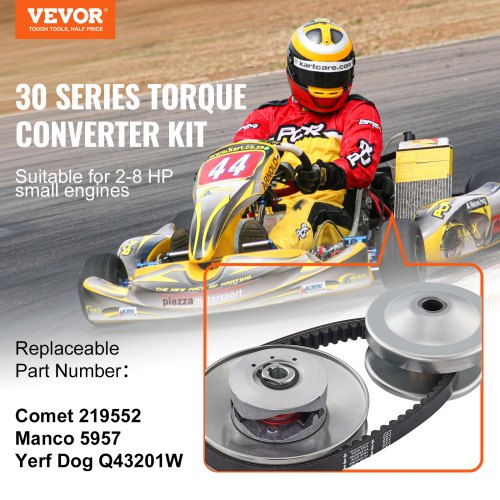 GoKart Torque Converter 34 GoKart Clutch Kit 30 Series Asymmetrical