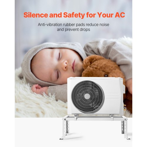 Mini Split Ground Stand Adjustable AntiVibration Mini Split Stand for 900024000