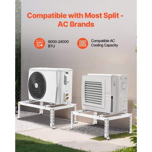 Mini Split Ground Stand Adjustable AntiVibration Mini Split Stand for 900024000