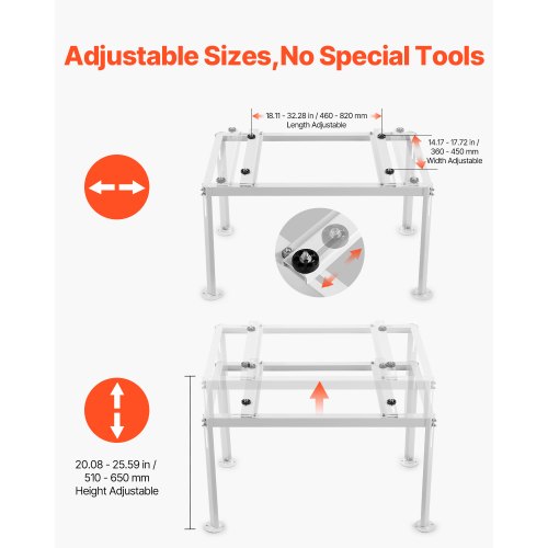 Mini Split Ground Stand Adjustable AntiVibration Mini Split Stand for 900036000
