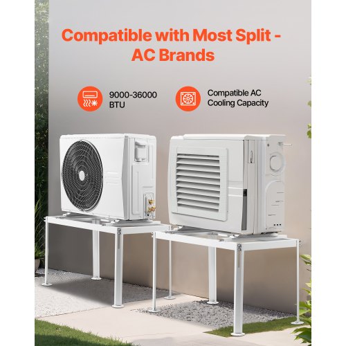 Mini Split Ground Stand Adjustable AntiVibration Mini Split Stand for 900036000