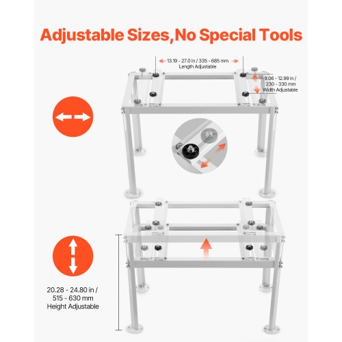 Mini Split Ground Stand Adjustable AntiVibration Mini Split Stand for 900018000