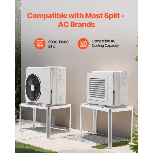 Mini Split Ground Stand Adjustable AntiVibration Mini Split Stand for 900018000