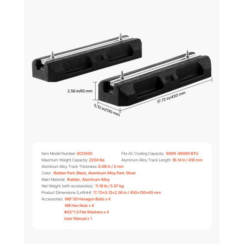 Floor Mounting Base Kit for Mini Split Air Conditioning Systems Floor