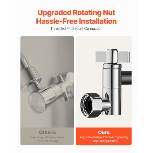 Shower Head Extension Arm 16 inches Brass Shower Arm Extender with Flexible