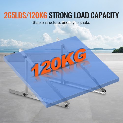 41Inch Solar Panel Mounting Brackets 0 to 90° Adjustable Tilt Mount