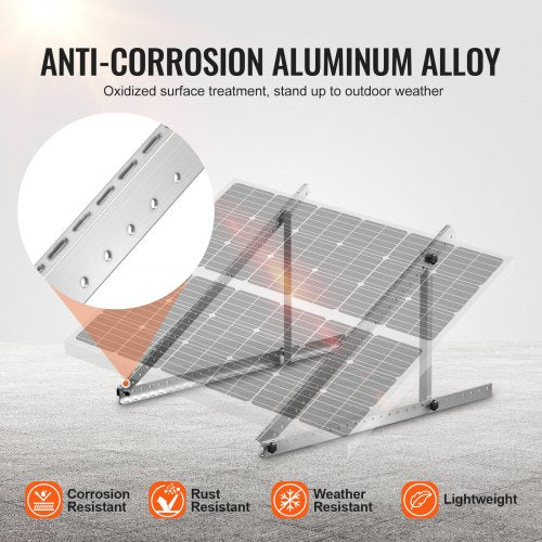 41Inch Solar Panel Mounting Brackets 0 to 90° Adjustable Tilt Mount