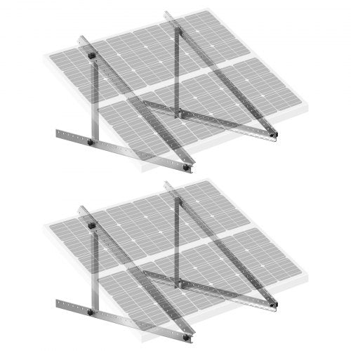 45Inch Solar Panel Mount Brackets 0 – 90° Adjustable Tilt Brackets 2Set –