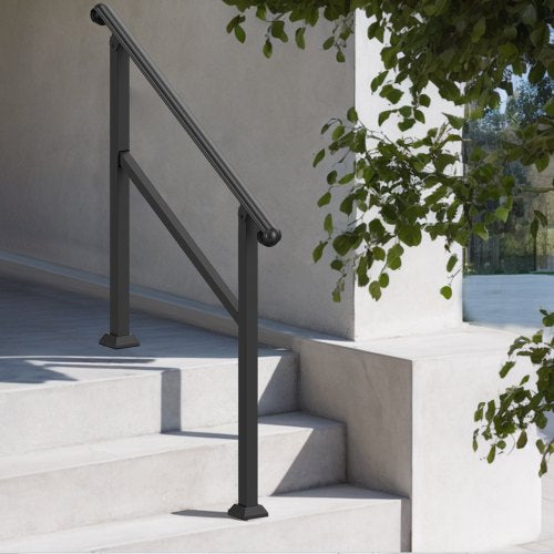 23 Step Handrails for Outdoor Steps for Seniors Porch Deck Post – 600 MM