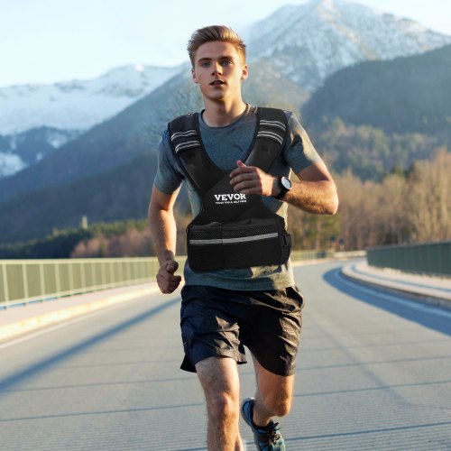 Adjustable Weighted Vest 11-20lb Weight Vest with 6 Ironsand Weights