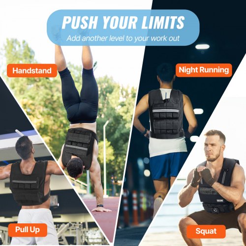 Adjustable Weighted Vest 35lb Weight Vest with Iron Weights Shoulder Pad