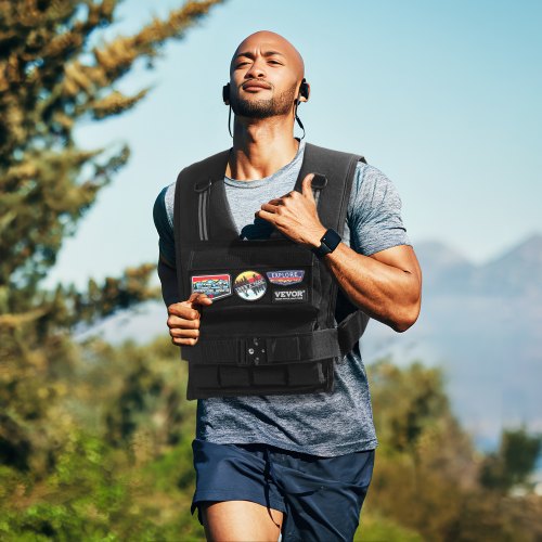 Adjustable Weighted Vest 35lb Weight Vest with Iron Weights Shoulder Pad
