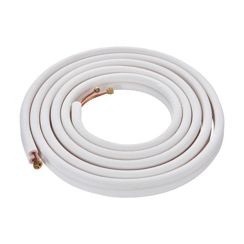 25FT Mini Split Line Set 14 38 OD Copper Pipes Tubing and TripleLayer Insulation