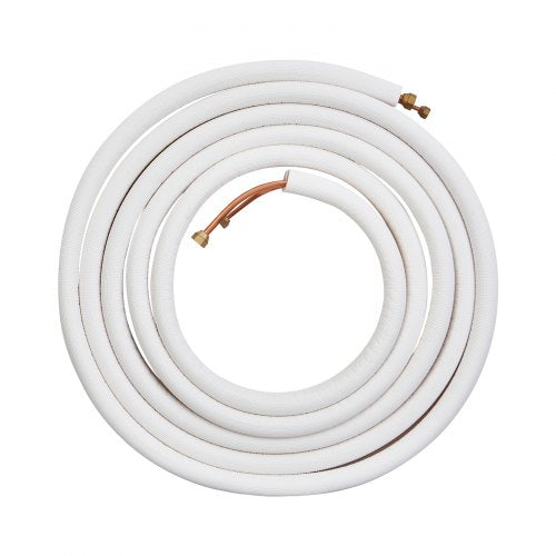 25FT Mini Split Line Set 14 38 OD Copper Pipes Tubing and TripleLayer Insulation