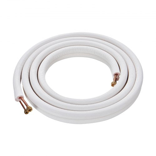 16FT Mini Split Line Set 14 38 OD Copper Pipes Tubing and TripleLayer Insulation