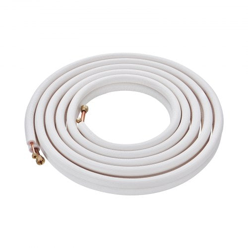 25FT Mini Split Line Set 14 12 OD Copper Pipes Tubing and TripleLayer Insulation