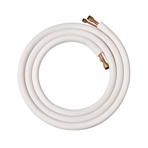 16FT Mini Split Line Set 38 58 OD Copper Pipes Tubing and TripleLayer Insulation