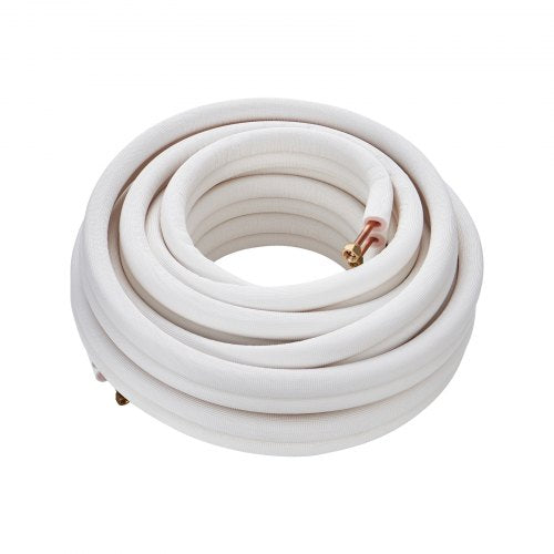 50FT Mini Split Line Set 14 38 OD Copper Pipes Tubing and TripleLayer Insulation