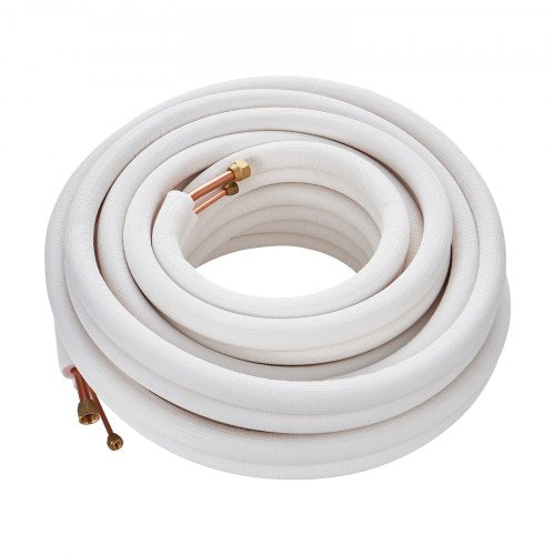 50FT Mini Split Line Set 14 12 OD Copper Pipes Tubing and TripleLayer Insulation