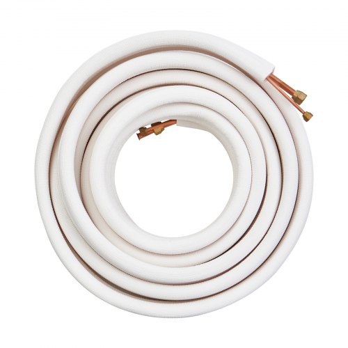 50FT Mini Split Line Set 14 12 OD Copper Pipes Tubing and TripleLayer Insulation