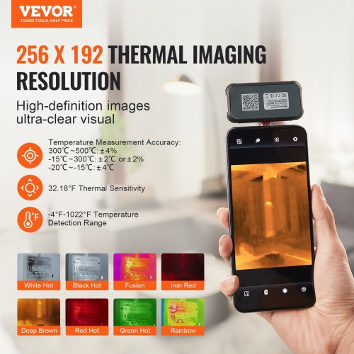 Thermal Imaging Camera for Android 256 x 192 IR Resolution Infrared Thermal