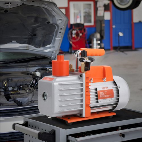 12 HP 2 Stage Rotary Vane Vacuum Pump 7 CFM 120V Air Conditioning Vacuum
