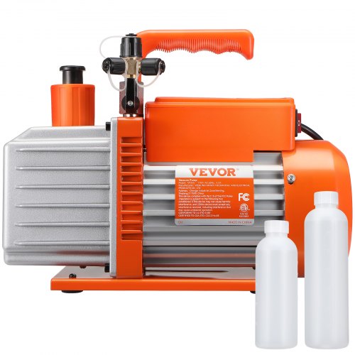 12 HP 2 Stage Rotary Vane Vacuum Pump 5 CFM 115V Air Conditioning Vacuum