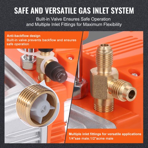 15 HP Single Stage Vacuum Pump 35 CFM 120V AC Air Conditioning