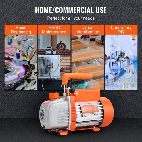 15 HP Single Stage Vacuum Pump 35 CFM 120V AC Air Conditioning