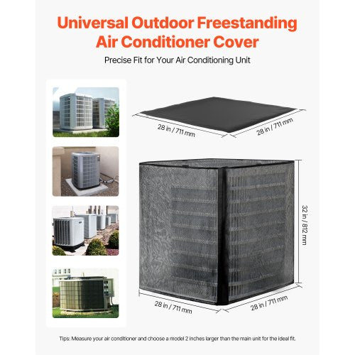 Air Conditioner Cover 28 x 28 x 32 inch Ac Cover for Air Conditioning Unit