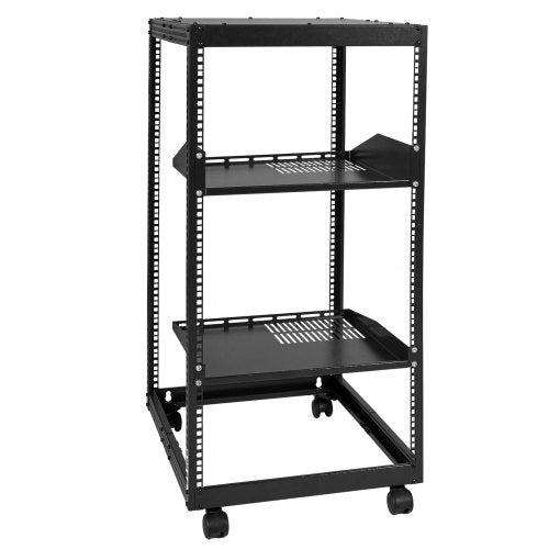 20U Open Frame Server Rack 2340 in Adjustable Depth Free Standing or Wall