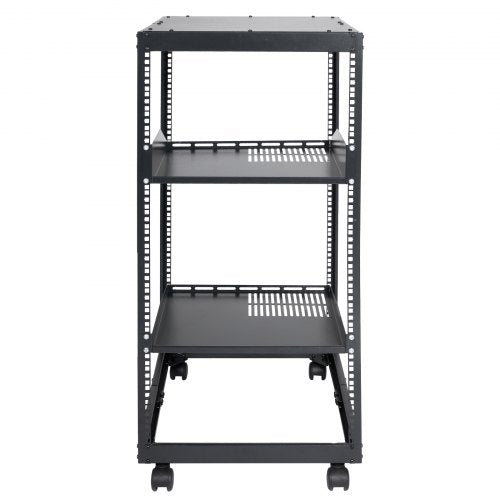 20U Open Frame Server Rack 2340 in Adjustable Depth Free Standing or Wall