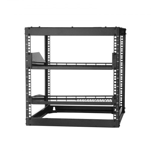 10U Open Frame Network Rack 23 in Depth Wall Mounted or Floor Standing