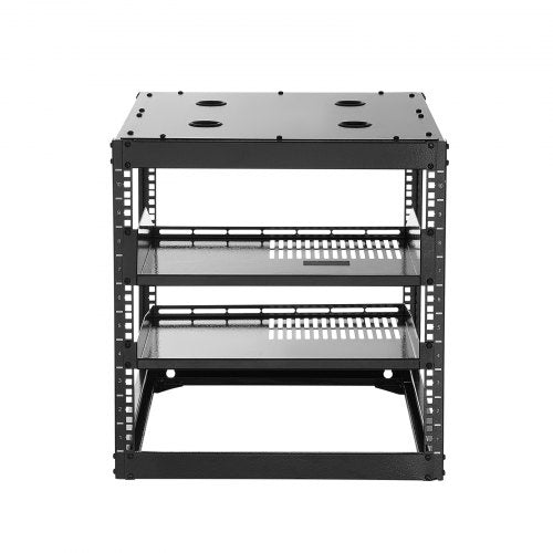 10U Open Frame Network Rack 23 in Depth Wall Mounted or Floor Standing