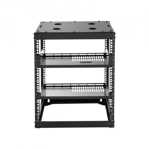 12U Open Frame Network Rack 23 in Depth Wall Mounted or Floor Standing