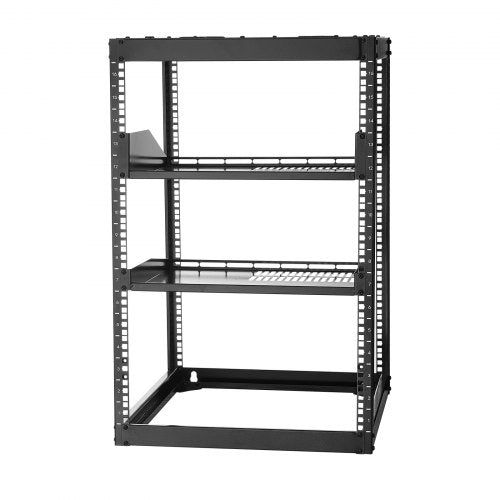 16U Open Frame Network Rack 23 in Depth Wall Mounted or Floor Standing