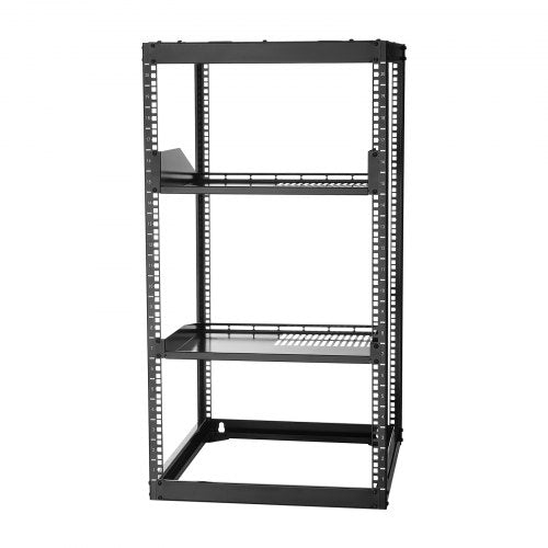 20U Open Frame Network Rack 23 in Depth Wall Mounted or Floor Standing